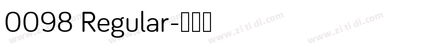 0098 Regular字体转换